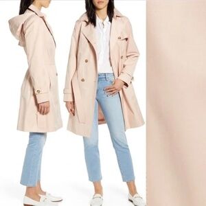 Cole Haan nude/blush trench coat